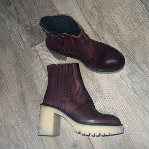 Free People James Chelsea Boots burgundy size 36/5.5 and 38.5/8